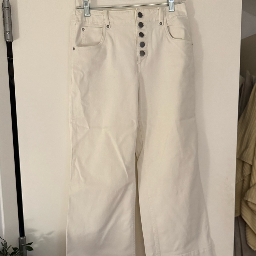 GAP Wide-Leg Cropped Ankle Pants
